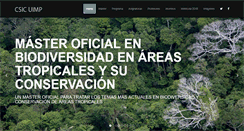 Desktop Screenshot of masterenbiodiversidad.org